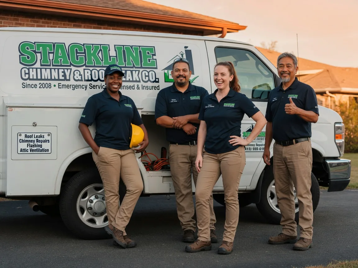 Chimney flashing repair company in Camden, TX